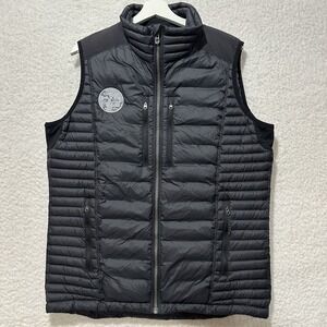 Kuhl Projekt Spyfire Goose Down Puffer Black Vest Full Zip Size L (Company Logo)